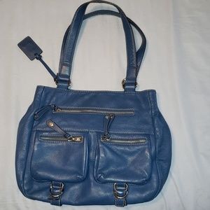 Tignanello Blue leather purse like new